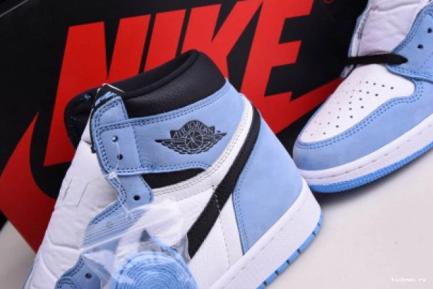 Cheap HIGH 1 UNIVERSITY WHITE RETRO AIR BLUE BLACK JORDAN 555088-134 0816